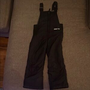 Kids Black Snow Bib Overalls